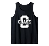 CTC Letter C First or Last Name Chase Split Monogram Tank Top