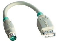 LINDY - 70002 - ADAPTATEUR SOURIS USB VERS PORT PS/2