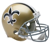 NFL Mini Helmet New Orleans Saints Throwback Riddell 1967-75 Helmet Football