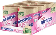 Mentos Pure Fresh Bubble Fresh Flavour, Sugar Free Chewing Gum With Xylitol - 6 x 50 Pieces