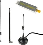 Nesdr Smartee Xtr Bundle - Premium Rtl-Sdr Avec Gamme De Réglage Étendue, Boîtier En Aluminium, Torsion, 0,5Ppm Tcxo, Entrée Sma Et 3 Antennes. Rtl2832U & E4000-Based Software Defined Radio