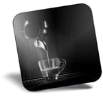 Awesome Fridge Magnet bw - Espresso Coffee Shop Cafe Machine  #43040