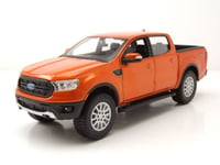 Ford Ranger Pick Up 2019 Orange Modèle Auto 1:24 Maisto