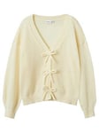 Name It Girls Knitted Bow Cardigan - Summer Sand