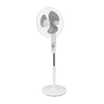 SUNTEC Ventilateur sur Pied avec Télécommande CoolBreeze 4000 SV-RC 40cm Ventilation, 3 Vitesses, Oscillation Horizontale à 80°, Réglable en Hauteur, Minuterie, Extreme Silence,45 W