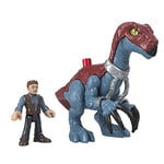 Fisher-Price Imaginext Coffrets de Personnages Jurassic World, Figurines articulées avec Therizinosaurus et Owen, Jouet Enfant, à collectionner, Dès 3 ans, GVV63