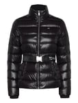 Tommy Jeans Tjw Branded Belt Down Jacket Svart