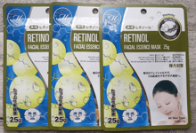 3 x Mitomo Retinol Facial Essence Mask 25g