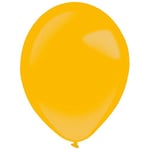 amscan 9905395 Lot de 50 Ballons en Latex Doré métallisé, 10133629, Or, Unica