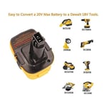 Adaptateur USB 20 V 18 V pour batterie compacte Dca1820 Dewalt DCB606 DCB185 DCB184 DCB183