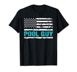 The Pool Guy USA American Flag Patriotic 4th Of July T-Shirt