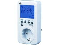 Rev 0025500103, Daglig Timer/Veckotimer, Vit, Digital, Lcd, Knappar, 230 V