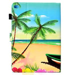 JIan Ying Case Universal for Apple iPad Air, iPad Air 2, iPad 9.7 (2017)/(2018) Patterns Tablet Shell Cover Protector Beach