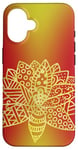 Coque pour iPhone 16 Lotus Doré Fleur Jaune Arc en Ciel Rose Rouge Orange Ombre