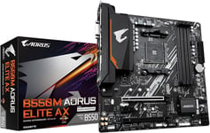 B550M Aorus Elite Ax (Am4/ Amd/ B550/ Micro Atx/Single M.2/Sata 6Gb/S/Usb 3.2 Gen 1/ Realtek Gbe Lan/Pcie 4.0/ Carte Mère)