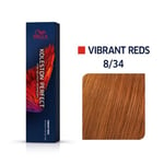 Wella Koleston Perfect Me+ 8/34 Vibrant Reds - Ljusblond Gyllene Rödaktig