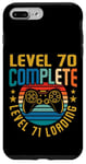 Coque pour iPhone 7 Plus/8 Plus Level 70 Complete Level 71 Gamer vidéo 70e anniversaire