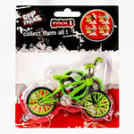 Grip and Tricks - Finger BMX Vert Pack 1 avec 2 Roues de Mini Vélo Freestyle supplémentaires et 1 Outil pour Finger Bike - Jouet à Doigt 6 pièces dès 6 Ans