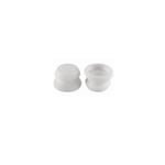 2 Pcs Silicone Analog Grip Thumbstick Extra Cover High Enhancements Thumb Sticks Pour Ps4 Pro Slim Controller,White
