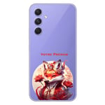 Coque galaxy A14 5G fox lady et fleur personnalise