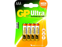 Gp Aaa-Batteri Ultra Alkali-Mangan 1.5 V 4 Stk