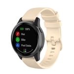 New Watch Straps For Garmin Vivoactive 4 22mm Silicone Strap(White) (Color : Beige)