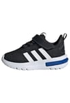 adidas Racer TR23 Shoes Kids Sneaker, Core Black/Cloud White/Royal Blue, 2 UK