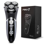 MAX-T Upgraded 3D ProSkin Wet & Dry Men's Electric Shaver, Rechargeable and