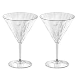 Koziol Martiniglas Club No. 12 250 ml Crystal Clear 2-pack 4419535