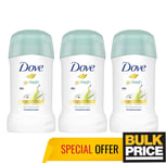 Dove Go Fresh Pear Aloe Deodorant Stick Antiperspirant 40ml 3, 6 Pack