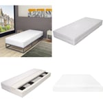 Vidaxl - Matelas 80 x 200 cm 7 zones Ressort ensaché 20 cm H3 - matelas - matelas à noyau à ressort - Home & Living - Blanc