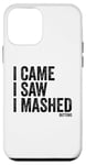 Coque pour iPhone 12 mini I Came I Saw I Mashed Buttons Jeux vidéo Gamer Noob