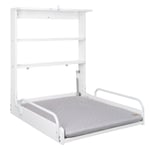 Roba Table à langer murale pliable avec matelas GRIS