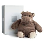 Histoire d'Ours - Peluche Hippopotame - Collection Dans la Savane - 23 cm - Marron - Idée Cadeau Doudou Bébé & Enfants Filles ou Garçons - Hippo Tout Doux - Boite Cadeau - HO1058