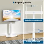 BONTEC TV Floor Stand for 30-70 inch LED LCD OLED Plasma Flat Curved TVs, Height