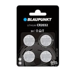 BLAUPUNKT CR2032 coin lithium batteries, 3V, pack of 4, best for AirTag, car keys, watches and heart rate monitors