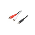 RCA - 3,5mm jack overgang 1,5 meter