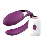 LCC® par vibrator för kvinnor klitoris fjärrkontroll par kraftfull anal vattentät tyst sexleksaker sex vibrator