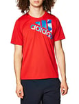 adidas Men's Tokyo OLY Badge of Sport T-Shirt Men's T-Shirt, Mens, Men's T-Shirt, GC8440, Scarle, L