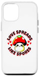 iPhone 12/12 Pro Love Spreads Like Spores Cute Funny Kawaii Mushroom Case