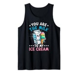 Funny Italian Food Milk Gelato Ice Cream Tank Top