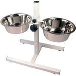 Rosewood Chien Gamelle Double à Hauteur Réglable Extra Grands