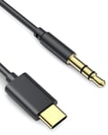 AGPTEK Câble Audio USB C vers 3,5mm Jack 1,2M, Aux Câble Type C 3,5mm Stéréo Adaptateur Audio Voiture pour iPhone 15/15Pro Max, Samsung Galaxy S23/S22/S21, Huawei P40/P30, Xiaomi, MP3 Player, Tablet