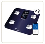 8661cardio X4 Usb-R,Impédancemètre Connecté Sans Pile,Rechargeable Usb,Réparable,180 Kg,Bleu Nuit