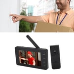 Wireless Video Doorbell Intercom System 1080P Video Camera with 4.3in Display BW