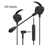 G9 black G20-Écouteurs de jeu 3.5mm pour Pubg PS4 CSGO, casque de jeu 7.1 avec micro, contrôle du volume, universel, PC Gamer, sauna, téléphone G6/9 ""Nipseyteko