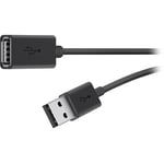 Belkin Usb 2.0 A M/f 4.8m Usb-kabel 4,8 M Usb A Sort 4.8m. Usb A Usb A Sort