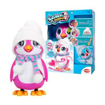 Bizak Sauvez Le Pingouin Rose, Animal interactif pour garçons et Filles, avec Un unboxing et Une expérience de Nettoyage, Prend Soin de Ses Besoins et Le Garde Heureux (62008650)