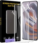 Protections D'écran Pour Motorola Moto Edge 50 Neo,[2 Pièces] Film De Protection En Tpu Flexible Compatible Avec Moto Edge 50 Neo,Hd Transparent,Résistant Aux Rayures, Facile À Installer