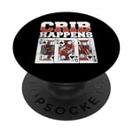 Cribbage Board Game Crib Happens Cribbage Player PopSockets Adhesive PopGrip